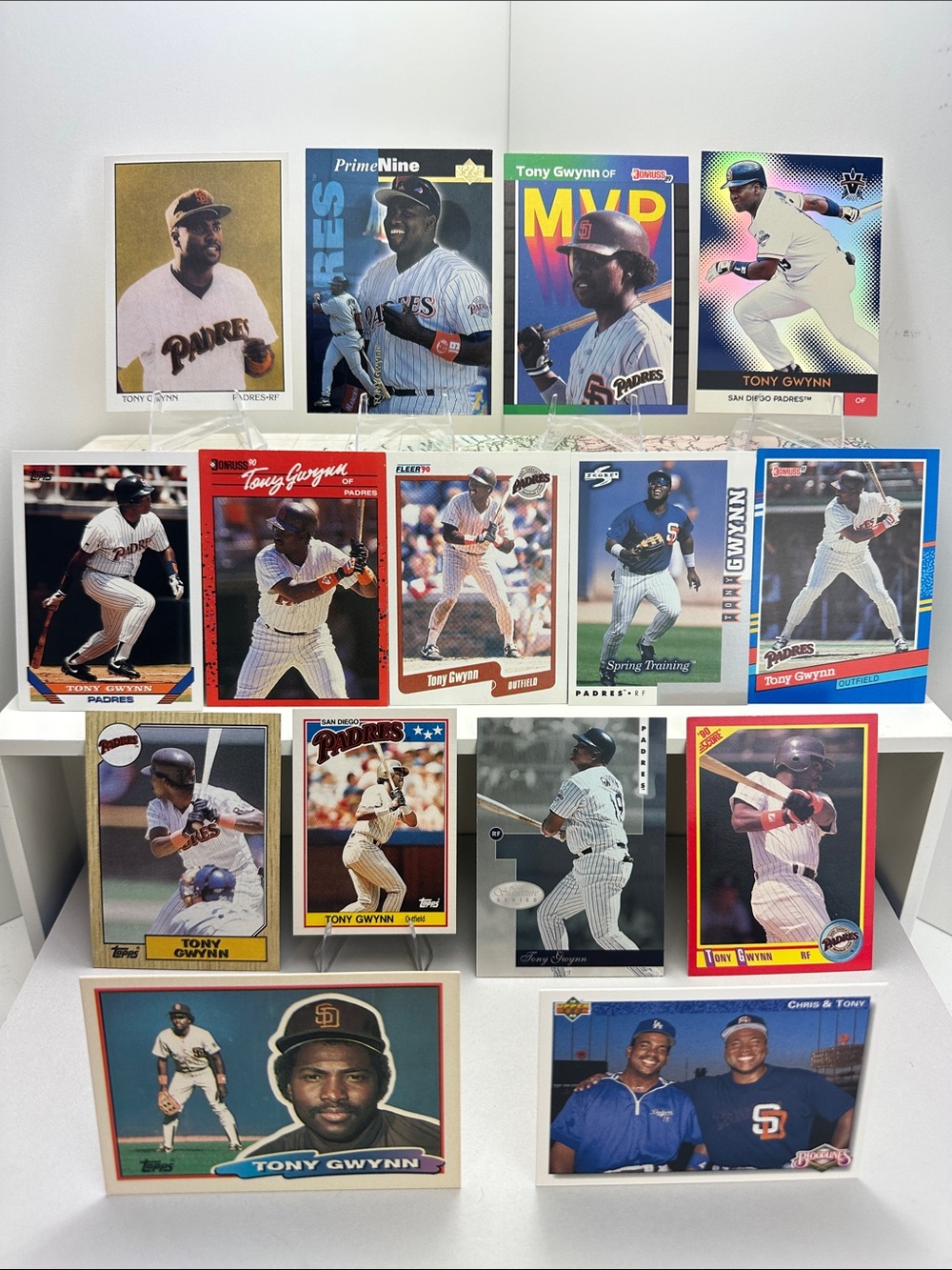 Tony Gwynn Padres Vintage Lot of 15